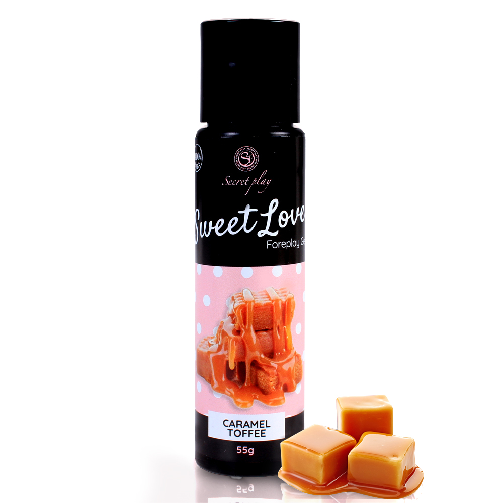 Secret Play caramel toffee gel - 60 ml - Kremowy żel o smaku Karmelowym ⚫ DARMOWA DOSTAWA od 299zł ⚫ DYSKRETNA PRZESYŁKA 24H Z POLSKI ⚫