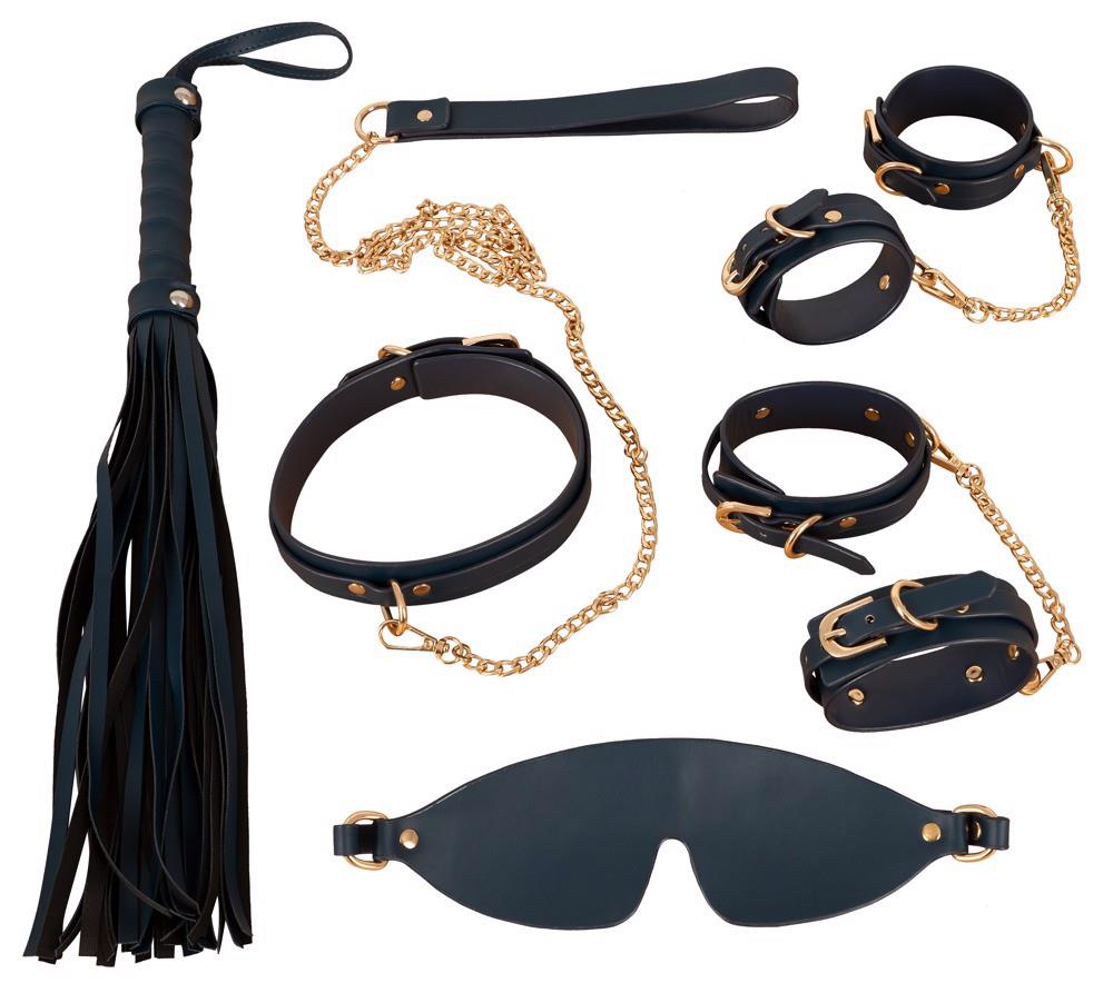 Bad Kitty Bondageset Blue/Gold - Zestaw bdsm ▶️▶️ DYSKRETNIE ▶️ GWARANCJA ▶️ PRZESYŁKA 24h ▶️