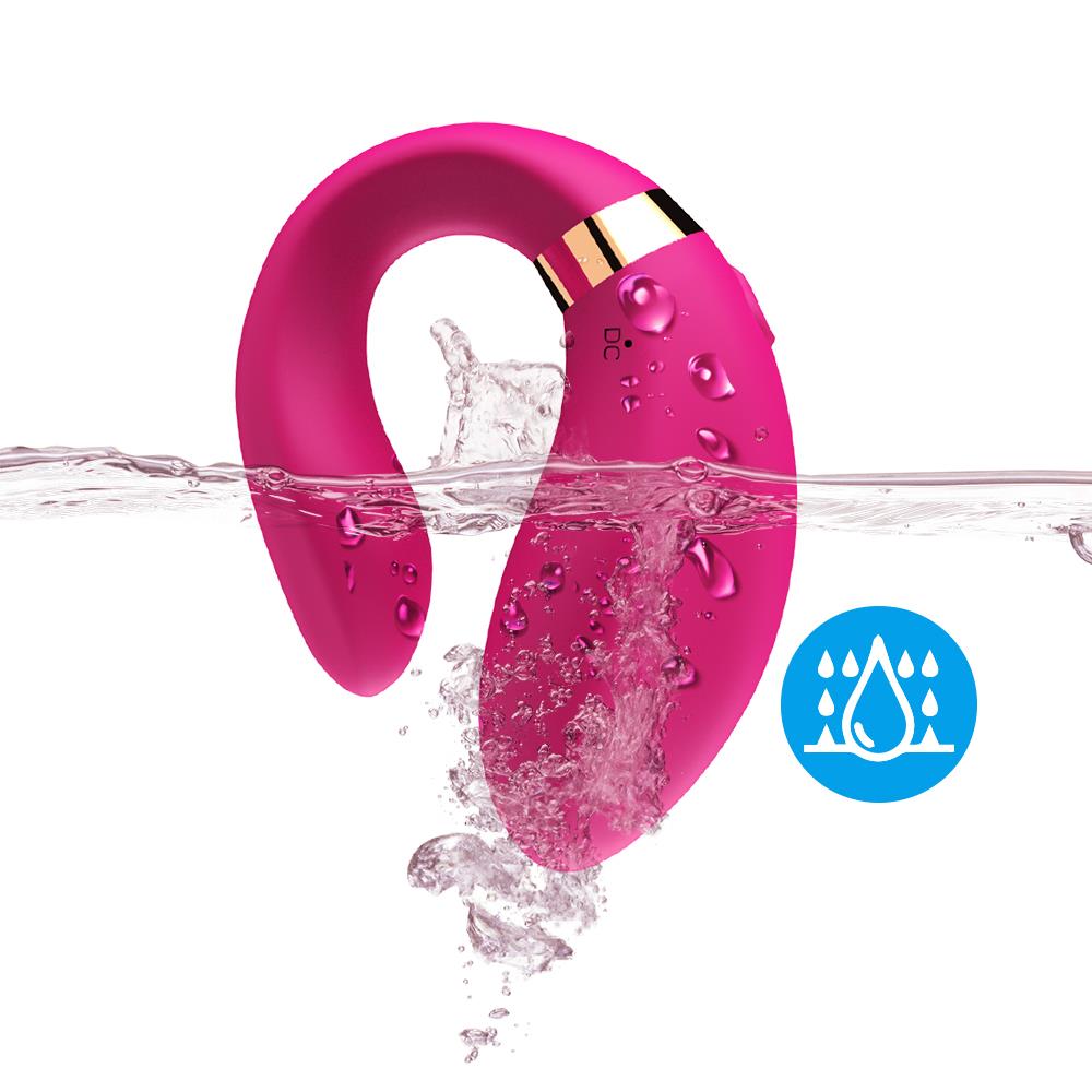 Boss Series Joy Crescent Light Pink - Wibrator dla par z pilotem, Różowy ▶️▶️ DYSKRETNIE ▶️ GWARANCJA ▶️ PRZESYŁKA 24h ▶️