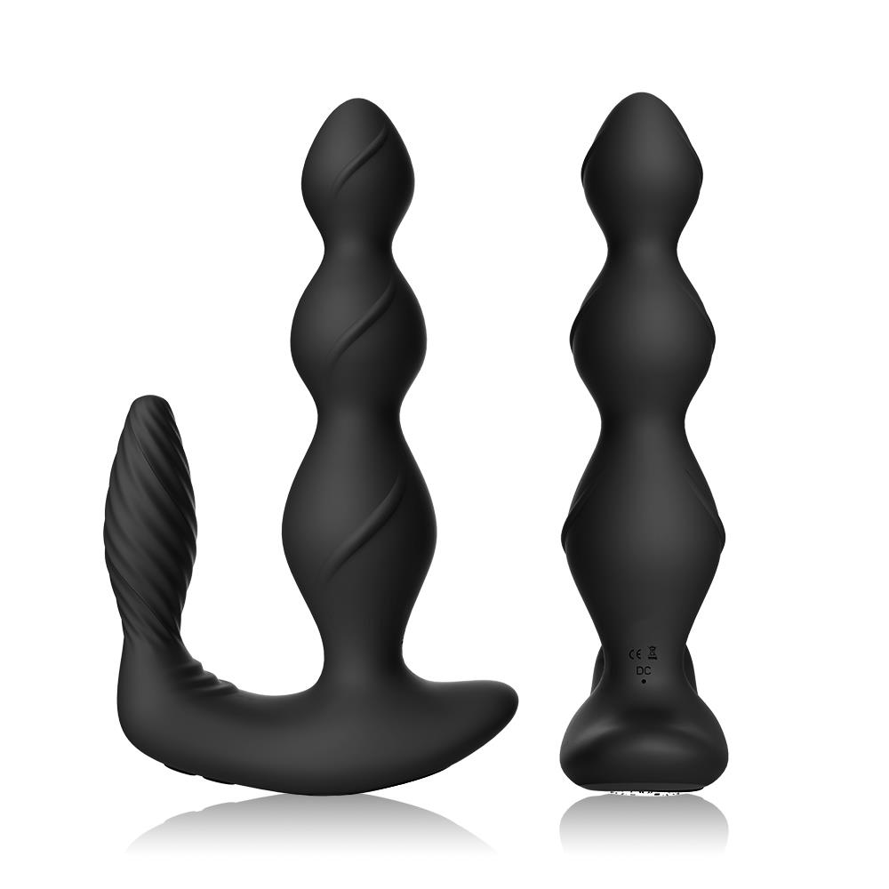 Boss Series Joy Maxfun Black - Wibrujące koraliki analne z pilotem ▶️▶️ DYSKRETNIE ▶️ GWARANCJA ▶️ PRZESYŁKA 24h ▶️