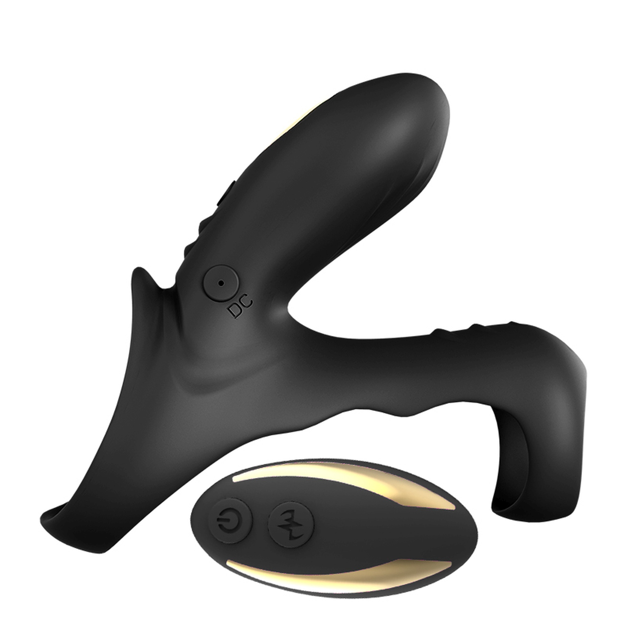 Boss Series ranger black (with remote) - Wibrujący pierścień na penisa z pilotem, Czarny ▶️▶️ DYSKRETNIE ▶️ GWARANCJA ▶️ PRZESYŁKA 24h ▶️