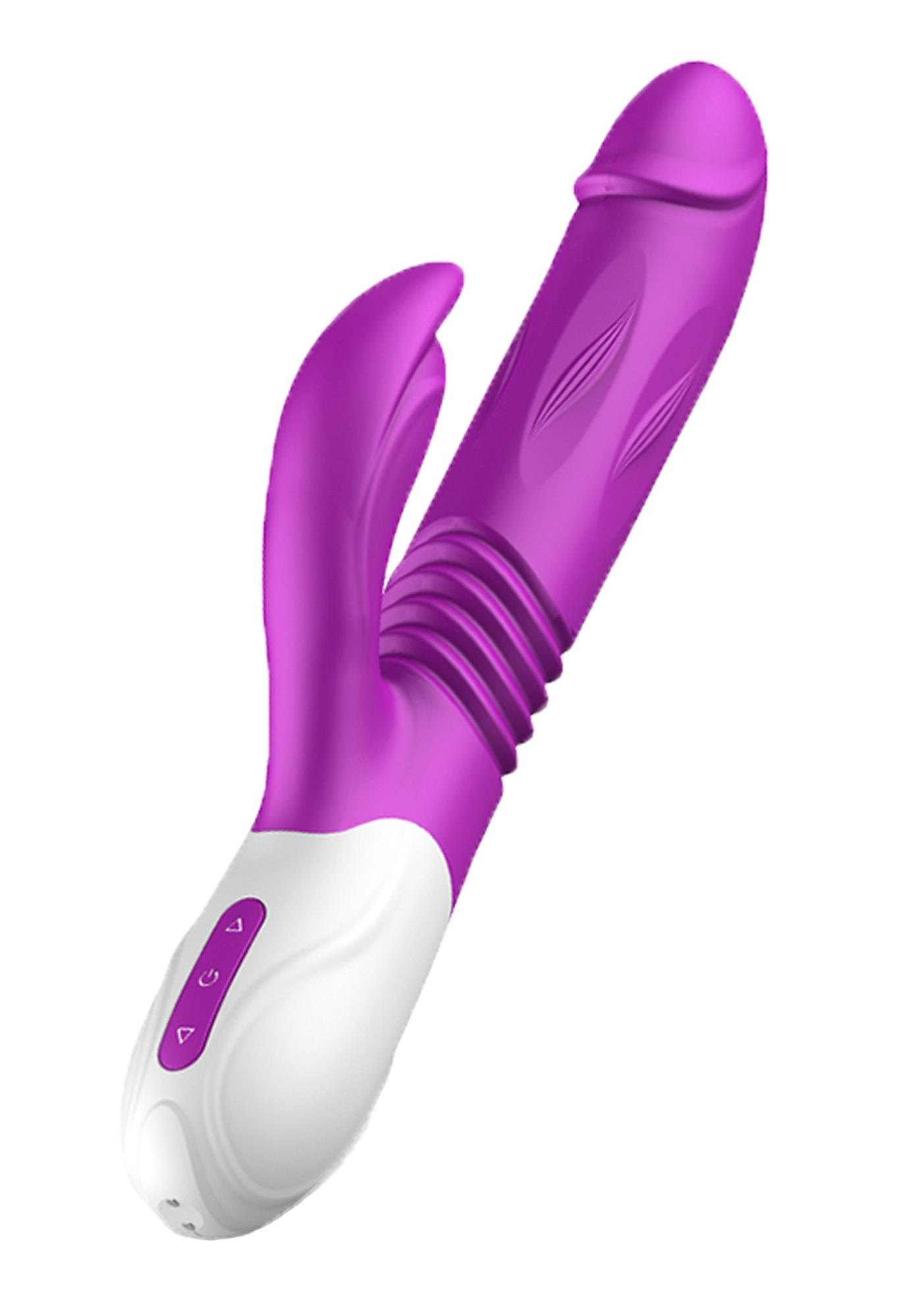 Boss Series Fox Expander And Thrusting Rabbit - Wibrator króliczek z pulsacją i opcją napompowania ▶️▶️ DYSKRETNIE ▶️ GWARANCJA ▶️ PRZESYŁKA 24h ▶️