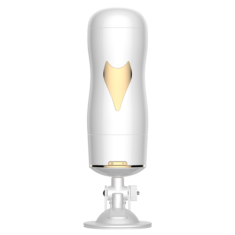 Boss Series Fox TW - Masturbator wibrujący z dwoma otworami i przyssawką, Biały ⚫ DARMOWA DOSTAWA od 299zł ⚫ DYSKRETNA PRZESYŁKA 24H Z POLSKI ⚫