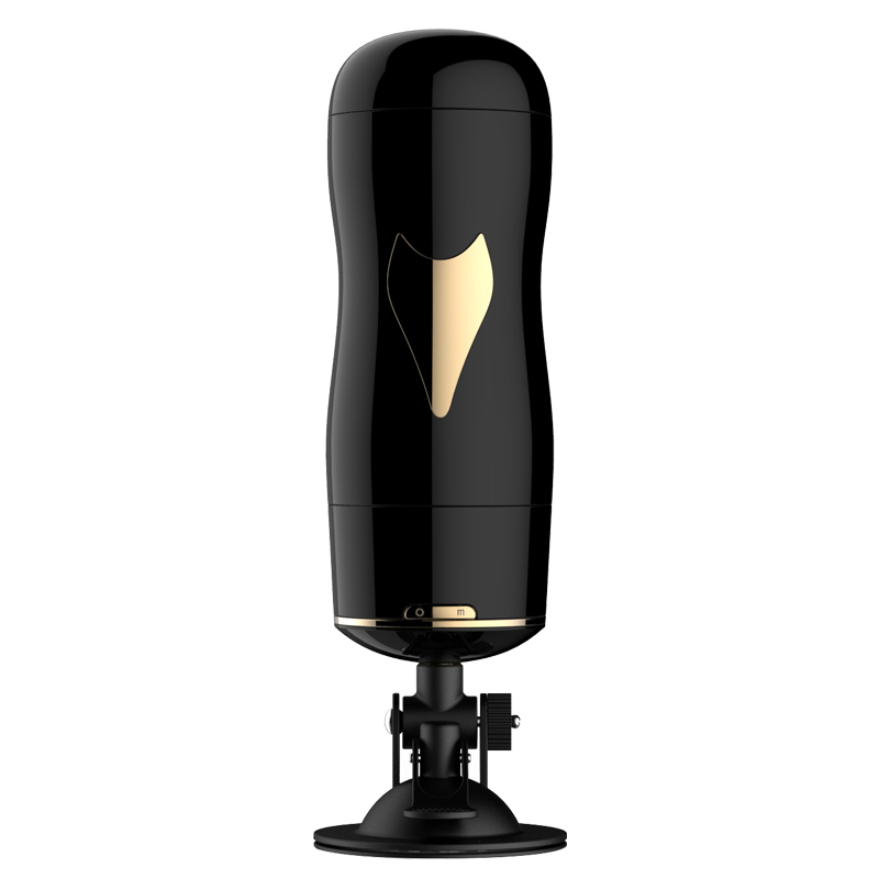 Boss Series Fox TW - Masturbator wibrujący z dwoma otworami i przyssawką, Czarny ⚫ DARMOWA DOSTAWA od 299zł ⚫ DYSKRETNA PRZESYŁKA 24H Z POLSKI ⚫