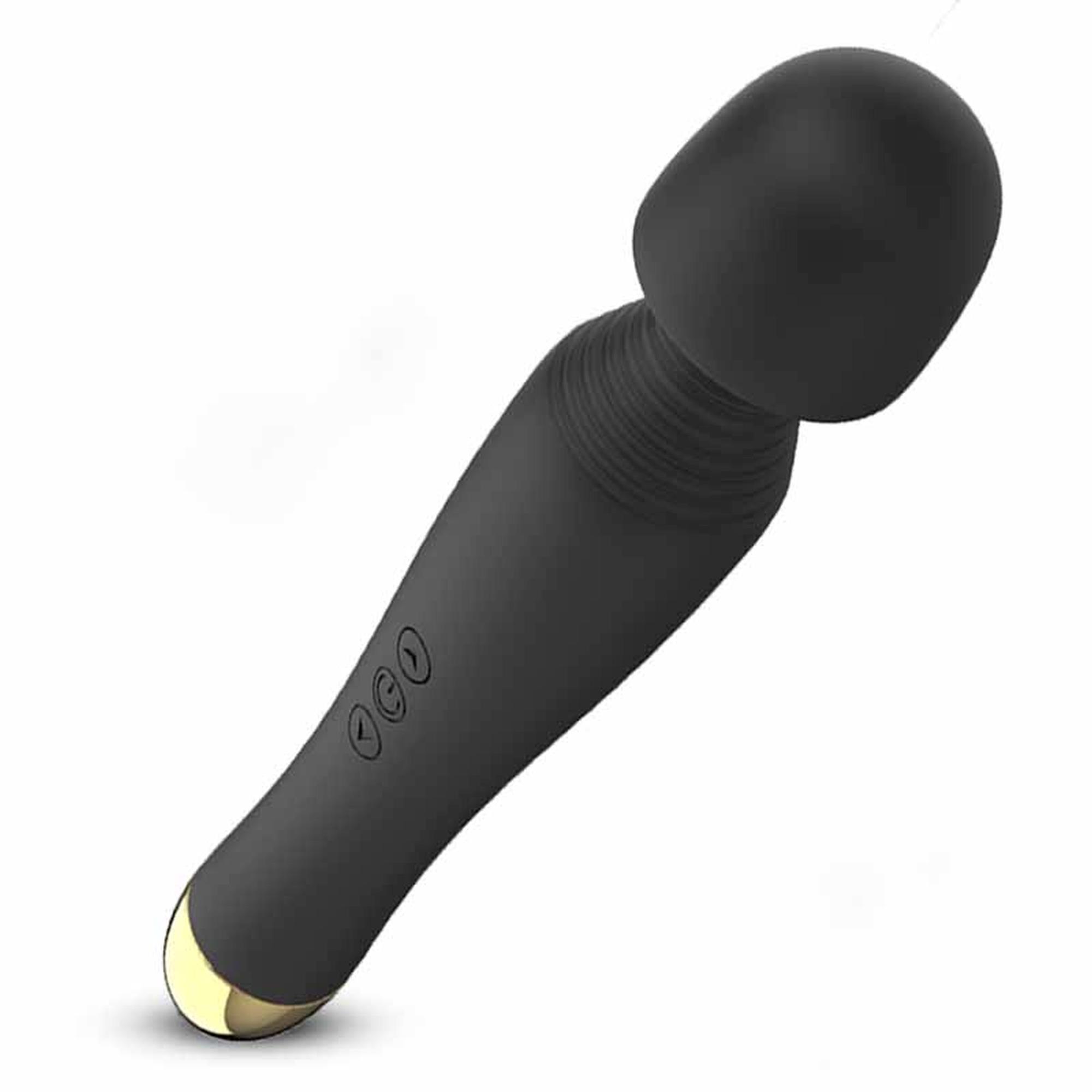 Boss Series Fox Silicone Massager Black u6v - Wibrator wand ▶️▶️ DYSKRETNIE ▶️ GWARANCJA ▶️ PRZESYŁKA 24h ▶️