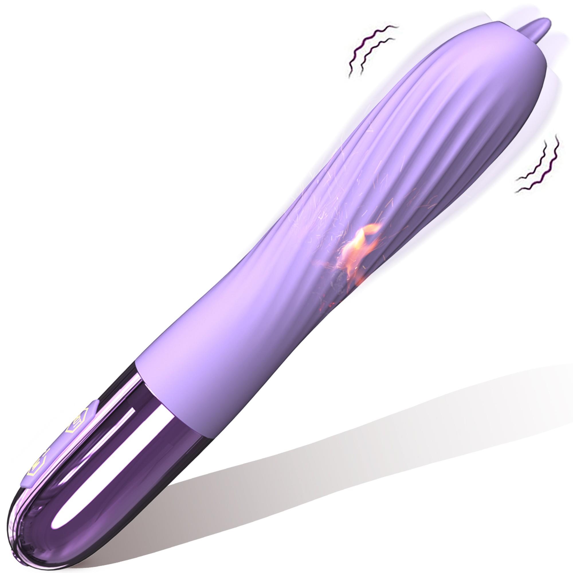 Boss Series Fox Silicone Vibrator 10VH - Wibrator klasyczny z podgrzewaniem i stymulacją oralną ▶️▶️ DYSKRETNIE ▶️ GWARANCJA ▶️ PRZESYŁKA 24h ▶️