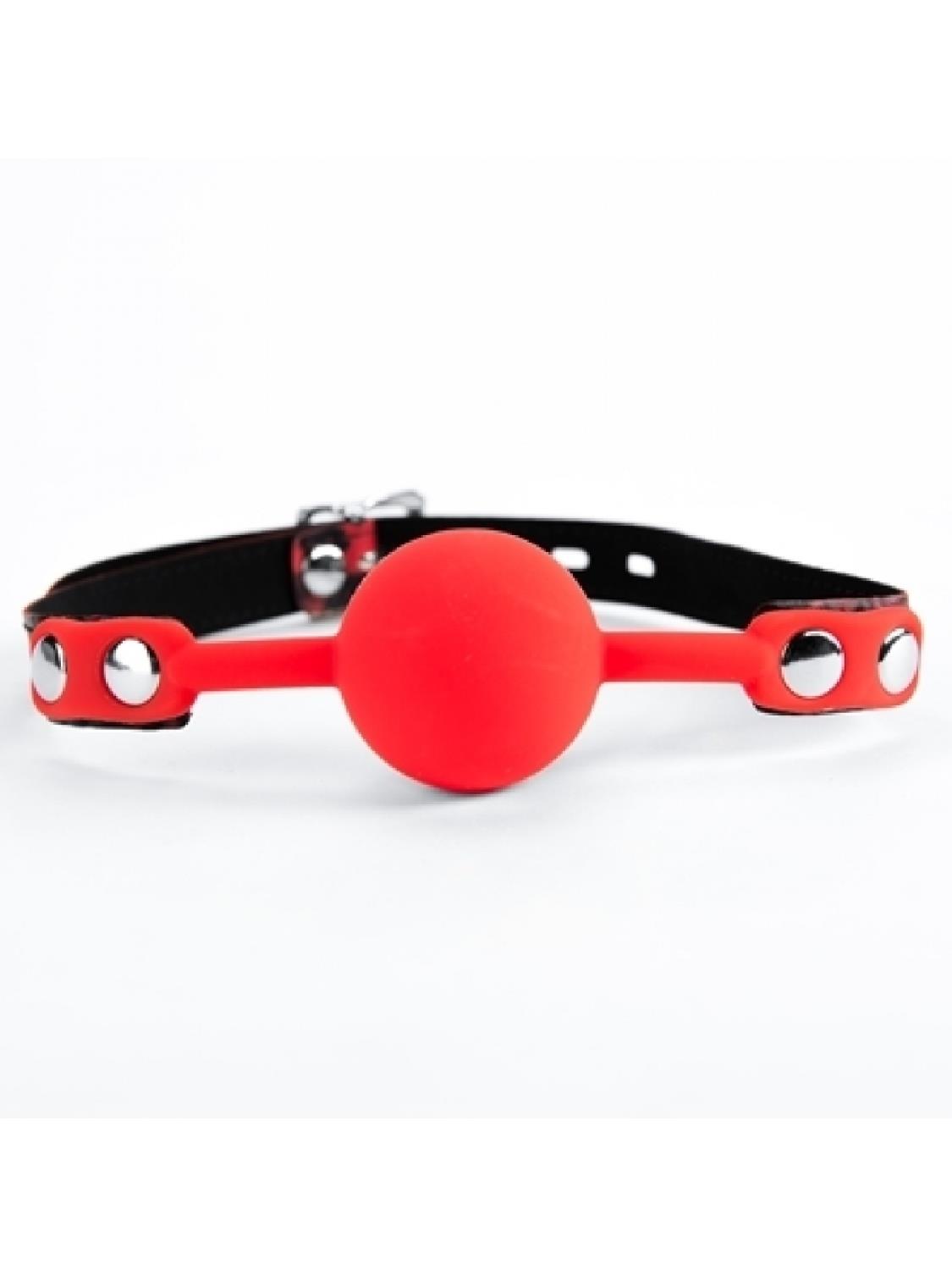 ARGUS Red Silicone Ball Gag Leopard - Knebel z kulką ▶️▶️ DYSKRETNIE ▶️ GWARANCJA ▶️ PRZESYŁKA 24h ▶️