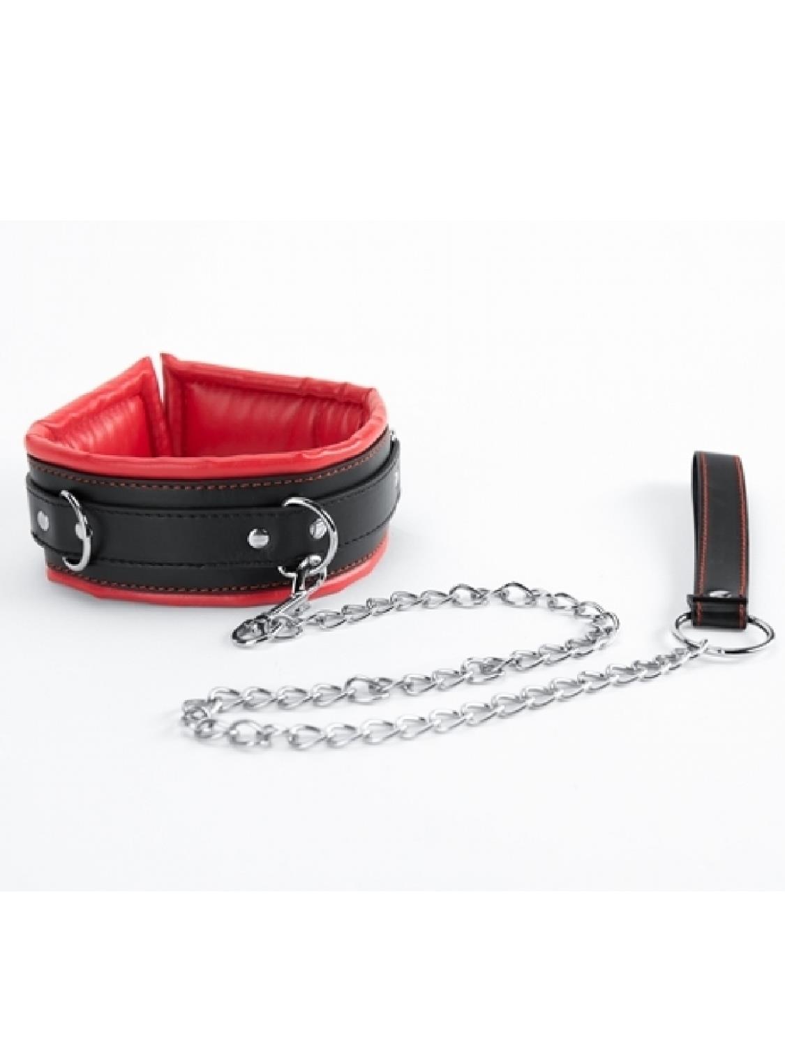 ARGUS Red Collar And Leash - Obroża ze smyczą ▶️▶️ DYSKRETNIE ▶️ GWARANCJA ▶️ PRZESYŁKA 24h ▶️