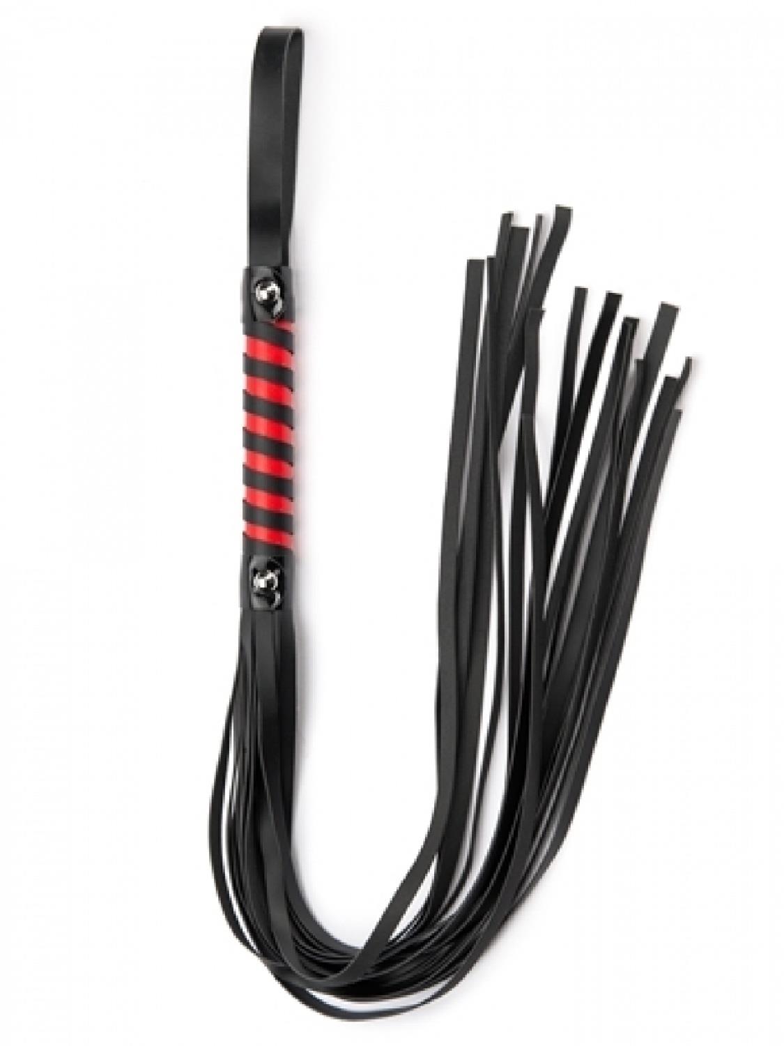 ARGUS Black Red Long Stripe Flogger - Pejcz ▶️▶️ DYSKRETNIE ▶️ GWARANCJA ▶️ PRZESYŁKA 24h ▶️