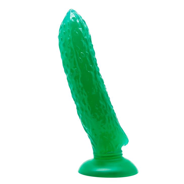 Baile Passionate Fruit Suction Base - Dildo w kształcie ogórka ⚫ DARMOWA DOSTAWA od 299zł ⚫ DYSKRETNA PRZESYŁKA 24H Z POLSKI ⚫