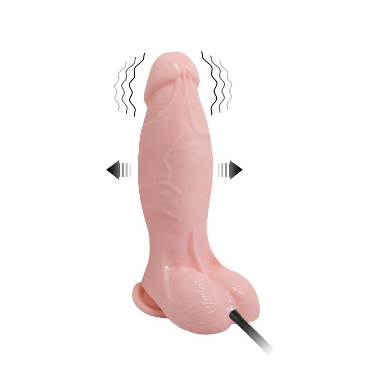 Baile Inflatable Vibration - Dildo wibrujące z opcją napompowania ⚫ DARMOWA DOSTAWA od 299zł ⚫ DYSKRETNA PRZESYŁKA 24H Z POLSKI ⚫