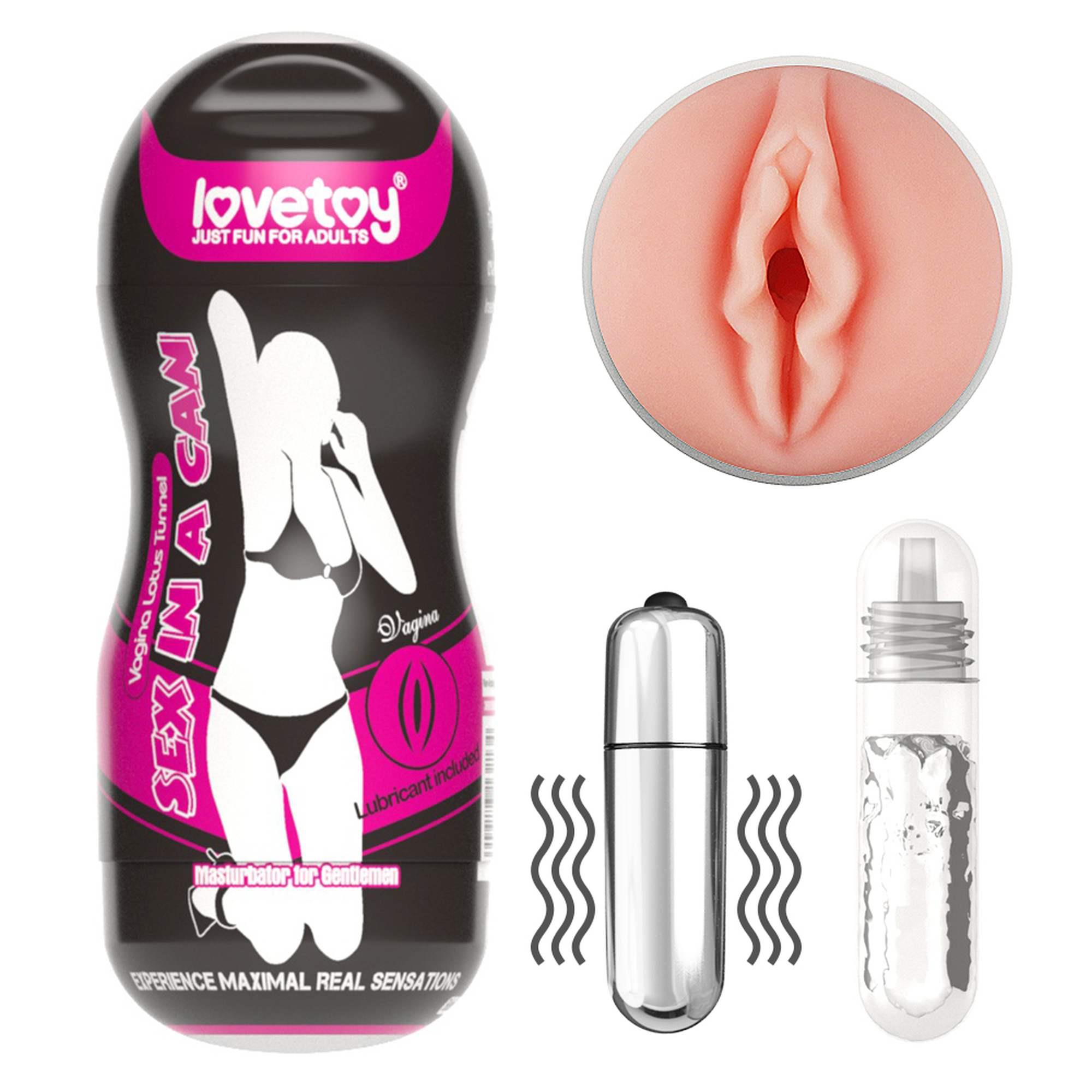 Lovetoy Sex In A Can Vagina Lotus Tunnel Vibrating - Masturbator wibrujący ▶️▶️ DYSKRETNIE ▶️ GWARANCJA ▶️ PRZESYŁKA 24h ▶️