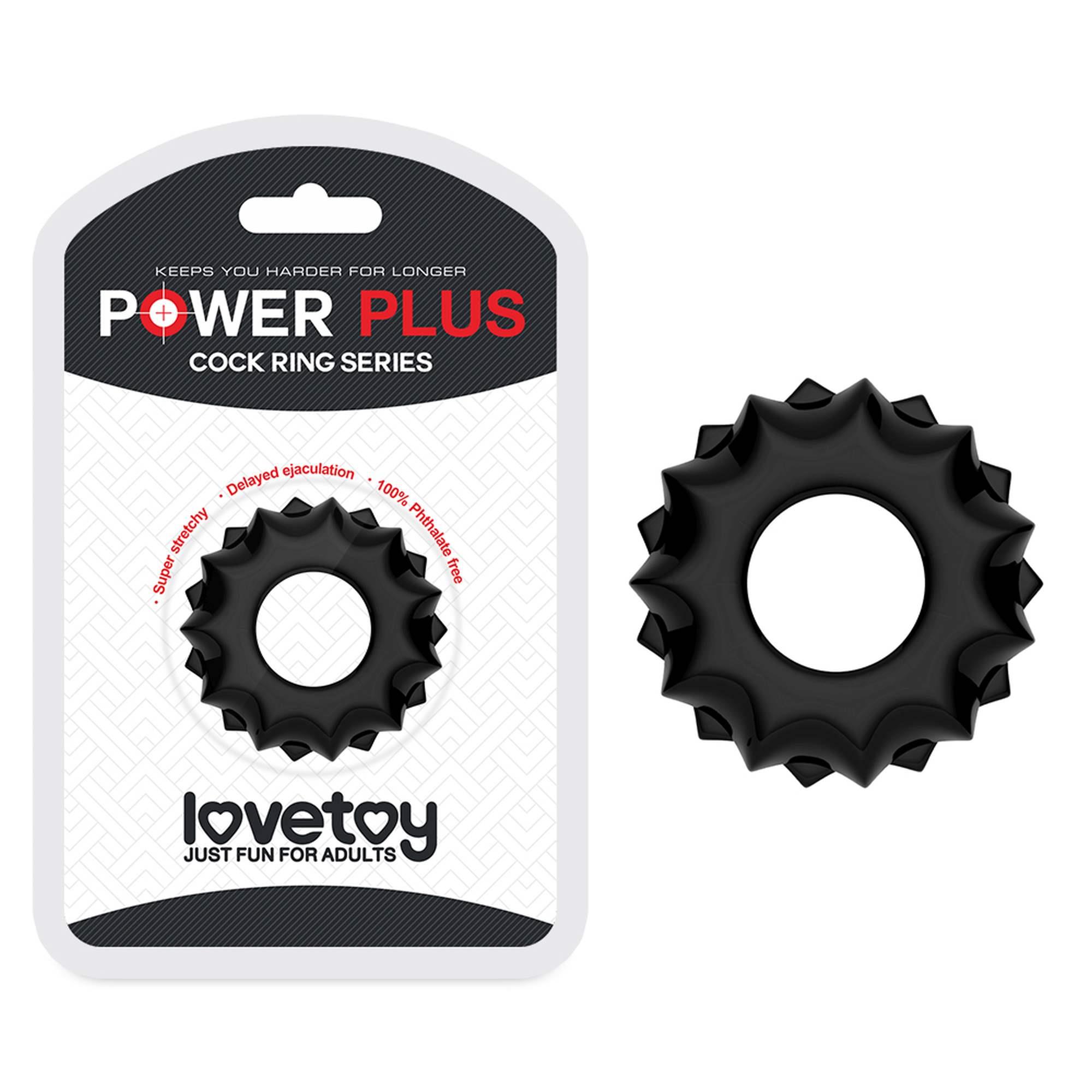 Lovetoy Power Plus Cockring Black 1 - Elastyczny pierścień erekcyjny ⚫ DARMOWA DOSTAWA od 299zł ⚫ DYSKRETNA PRZESYŁKA 24H Z POLSKI ⚫