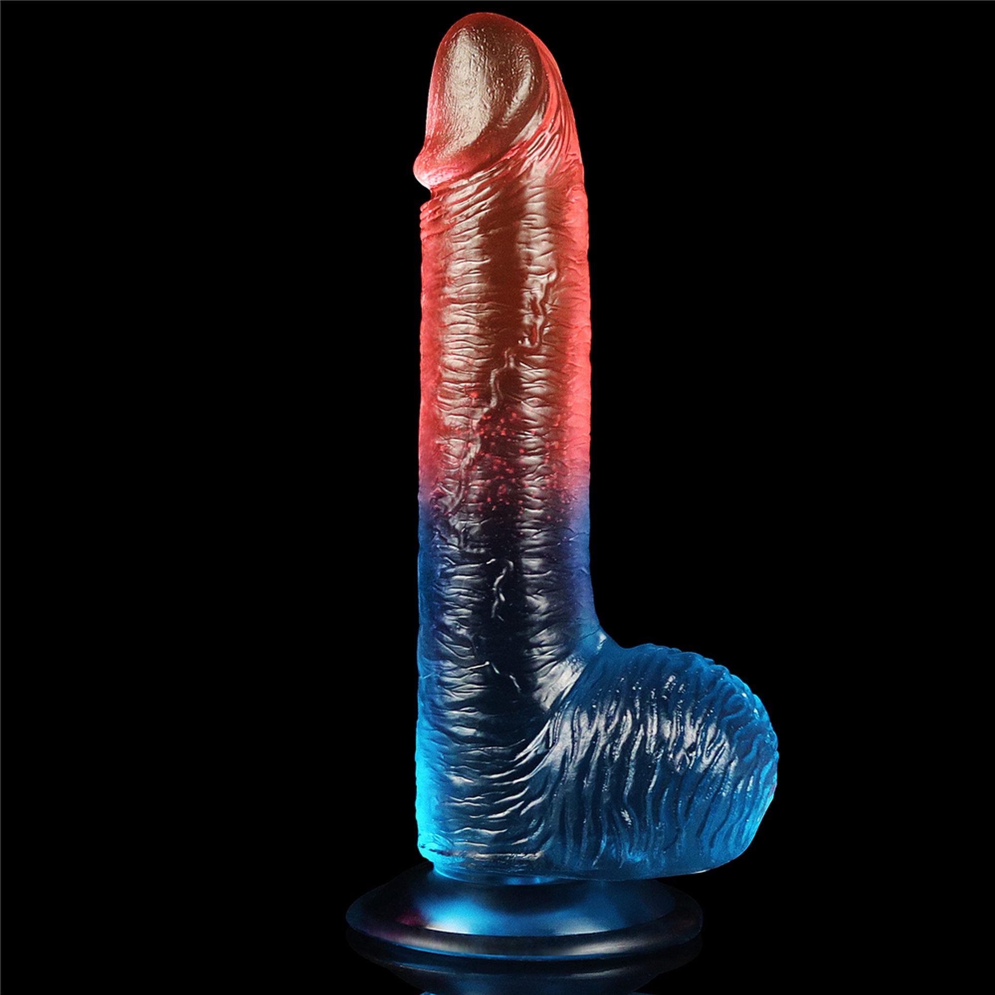 Lovetoy 7.5' Dazzle Studs - Dildo klasyczne na przyssawce ⚫ DARMOWA DOSTAWA od 299zł ⚫ DYSKRETNA PRZESYŁKA 24H Z POLSKI ⚫