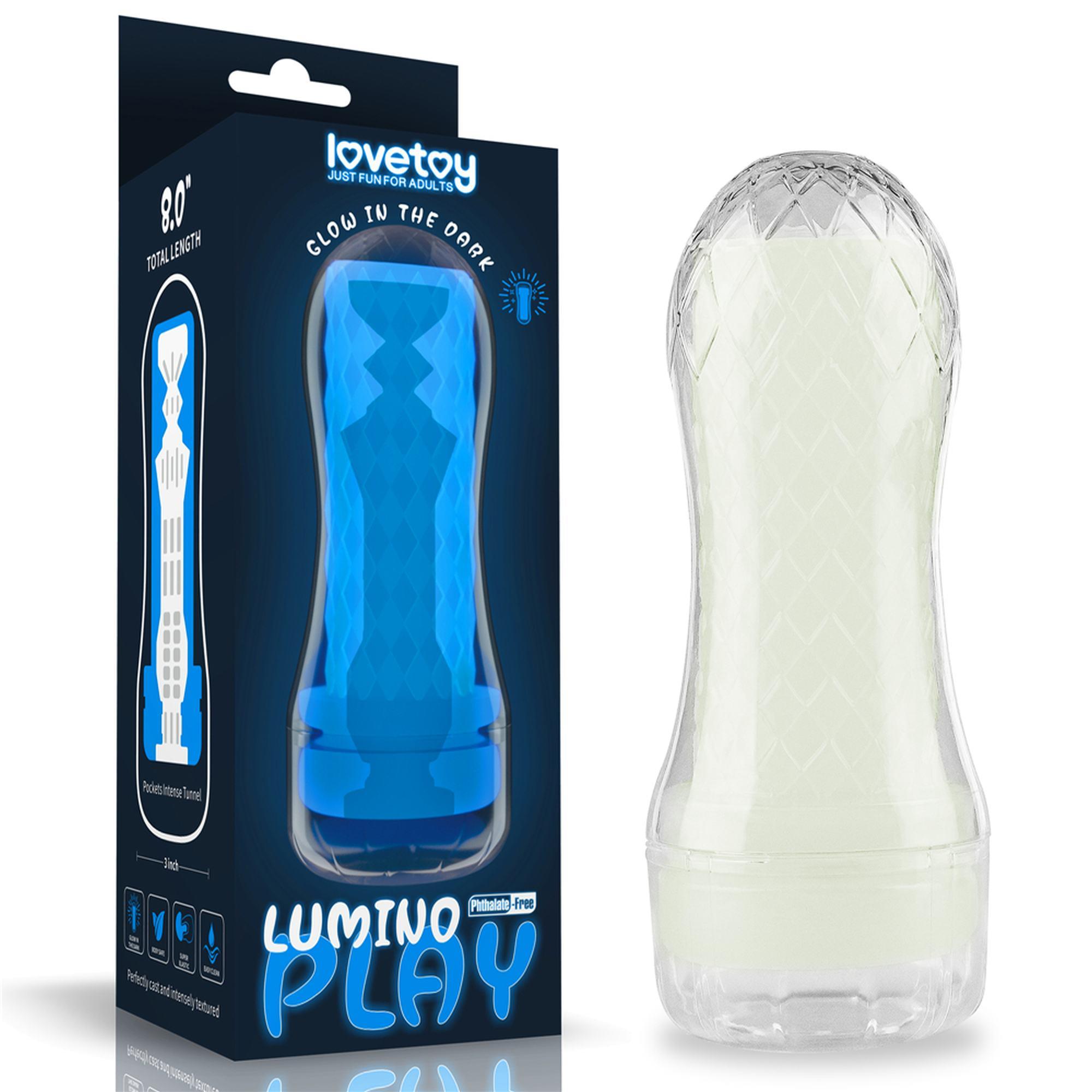 Lovetoy Lumino Play Pocketed - Masturbator klasyczny świecący w ciemności ▶️▶️ DYSKRETNIE ▶️ GWARANCJA ▶️ PRZESYŁKA 24h ▶️