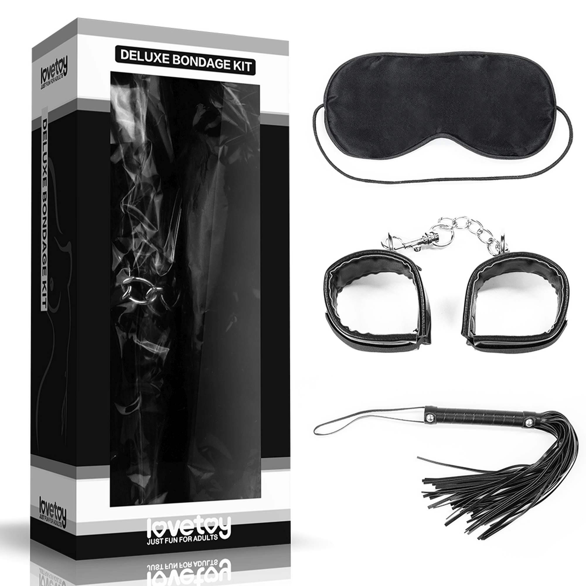 Lovetoy Deluxe Bondage Kit 1 - Zestaw BDSM ⚫ DARMOWA DOSTAWA od 299zł ⚫ DYSKRETNA PRZESYŁKA 24H Z POLSKI ⚫