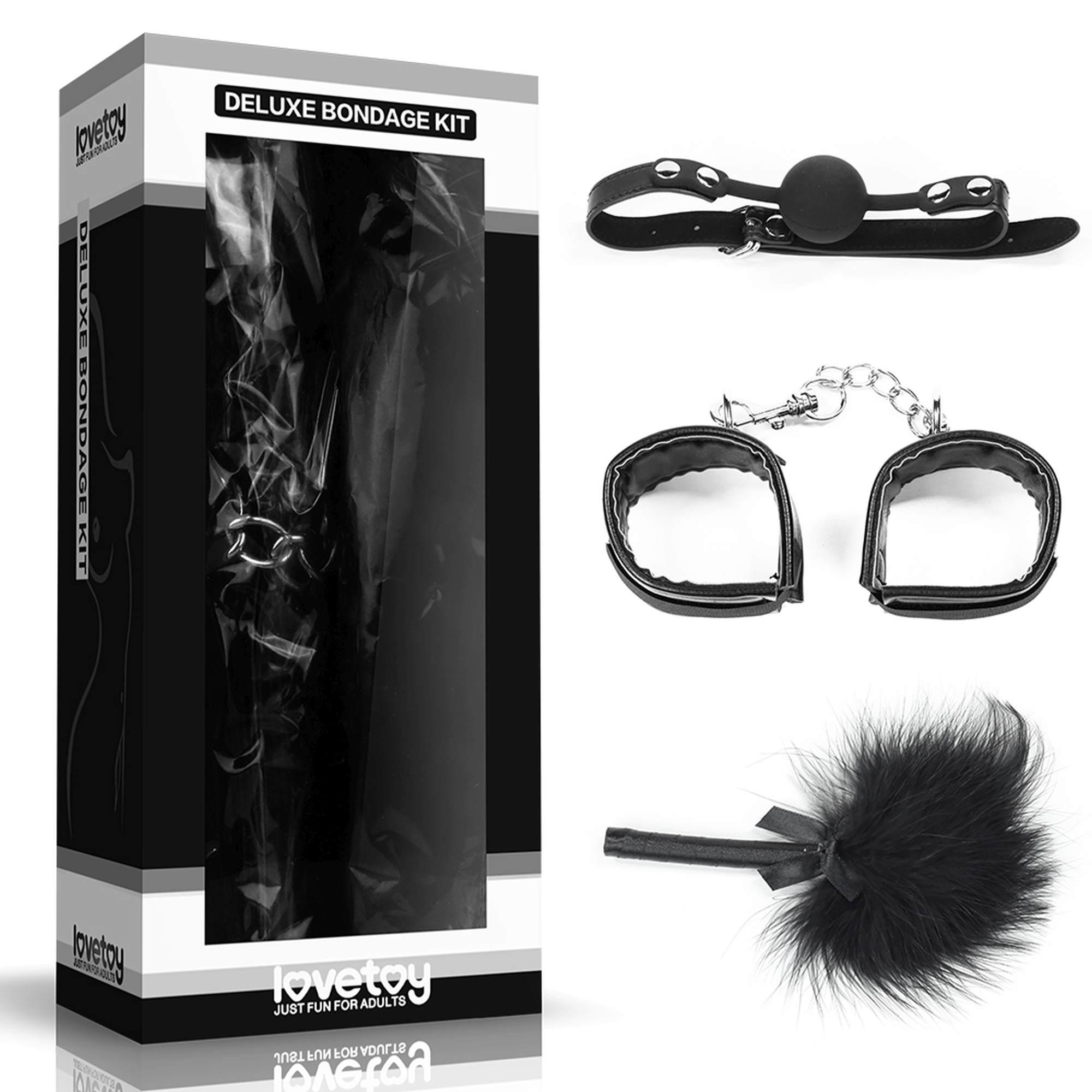 Lovetoy Deluxe Bondage Kit 3 - Zestaw BDSM ⚫ DARMOWA DOSTAWA od 299zł ⚫ DYSKRETNA PRZESYŁKA 24H Z POLSKI ⚫