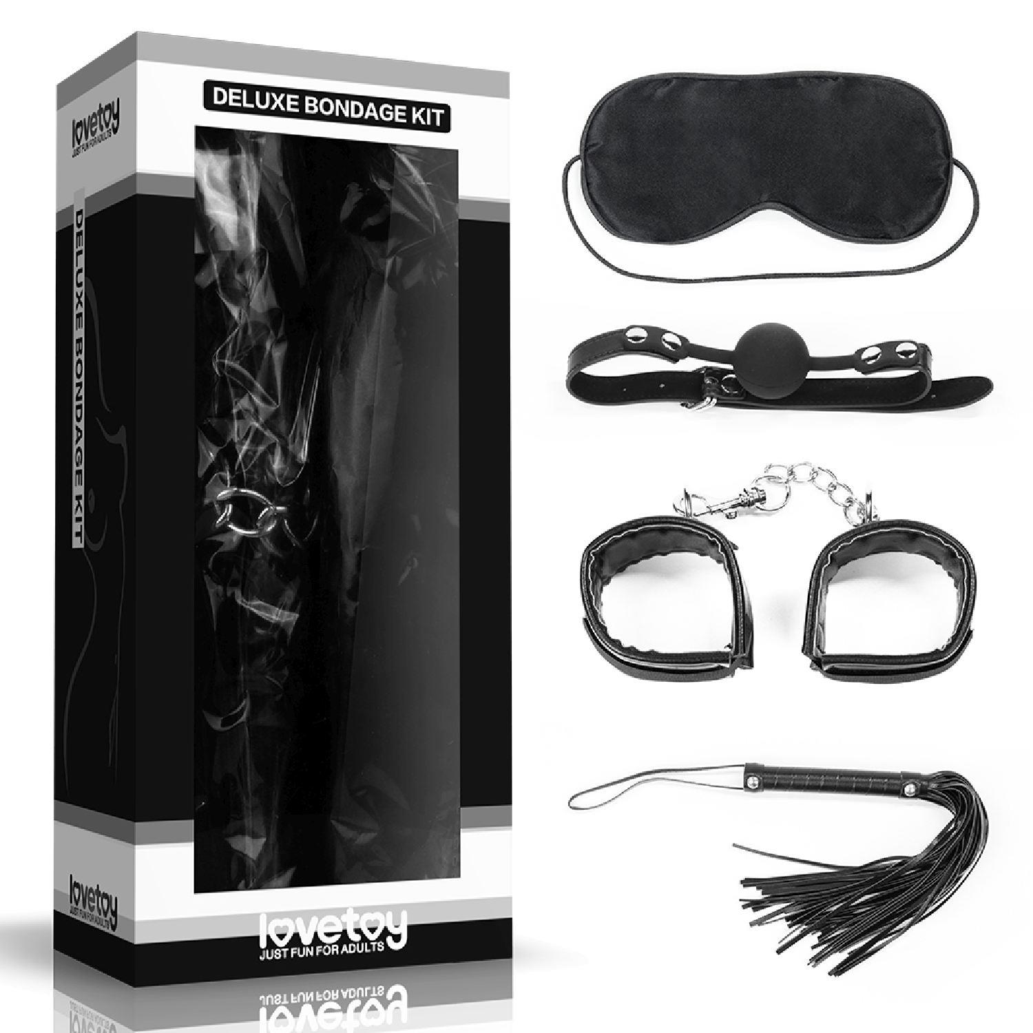 Lovetoy Deluxe Bondage Kit 5 - Zestaw BDSM ⚫ DARMOWA DOSTAWA od 299zł ⚫ DYSKRETNA PRZESYŁKA 24H Z POLSKI ⚫
