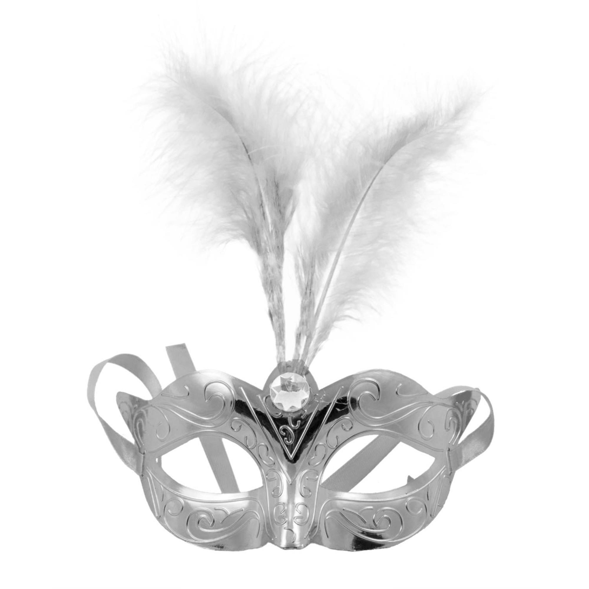 Kinky Pleasure Maska Venetian Mask Silver - Maska na oczy, Srebrny ▶️▶️ DYSKRETNIE ▶️ GWARANCJA ▶️ PRZESYŁKA 24h ▶️