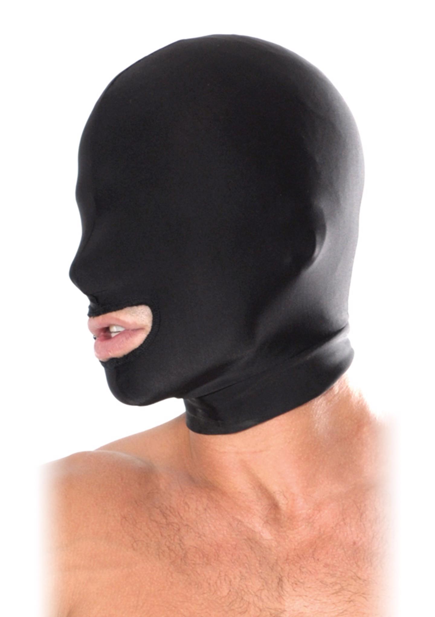 Pipedream Spandex Open Mouth Hood Black - Maska BDSM ▶️▶️ DYSKRETNIE ▶️ GWARANCJA ▶️ PRZESYŁKA 24h ▶️