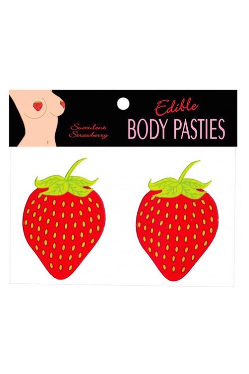 Kheper Games Edible Body Pasties Strawberry - Nasutniki ▶️▶️ DYSKRETNIE ▶️ GWARANCJA ▶️ PRZESYŁKA 24h ▶️