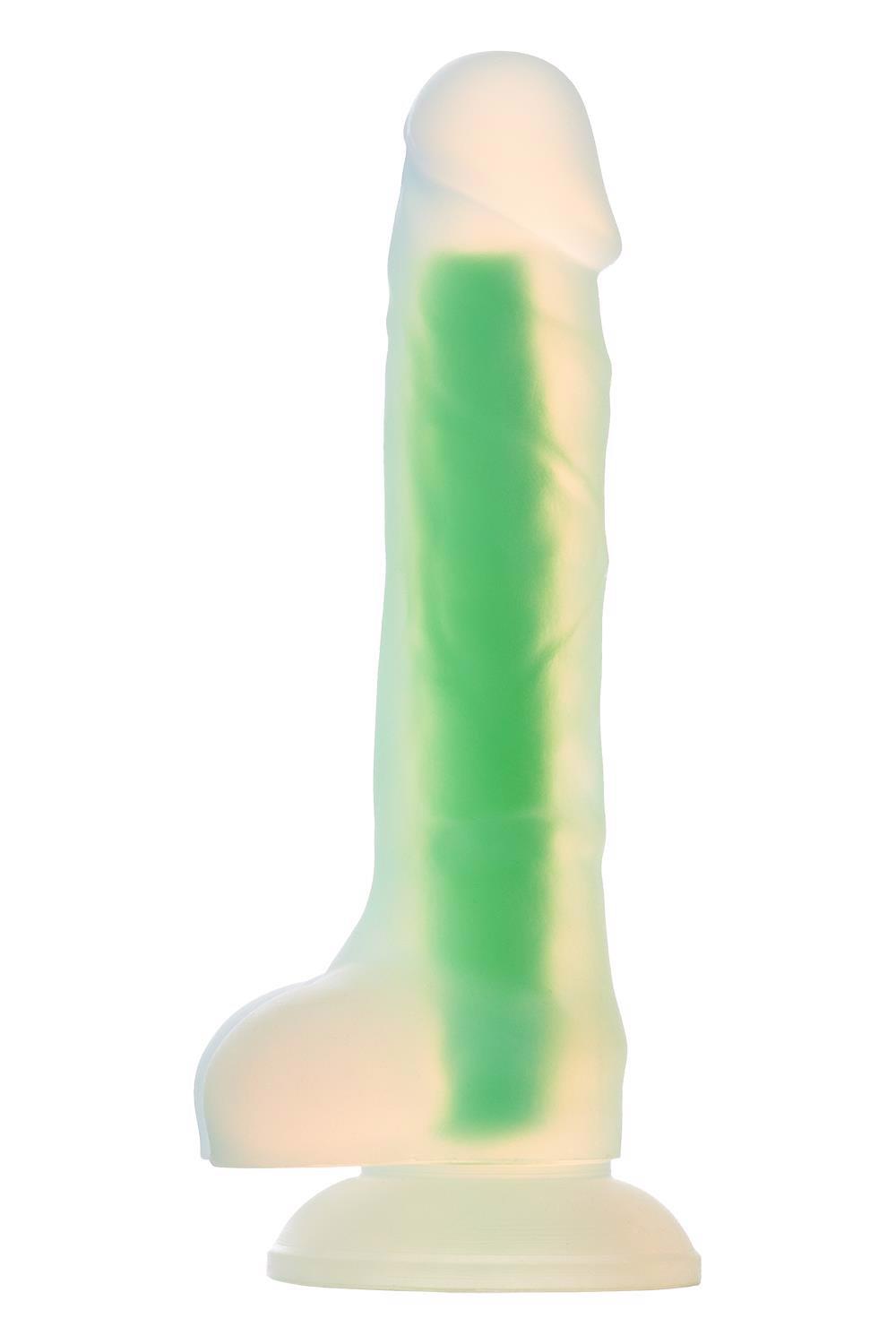 Radiant Glow In The Dark Dildo Small Green - Dildo na przyssawce świecące w ciemności, Zielony ▶️▶️ DYSKRETNIE ▶️ GWARANCJA ▶️ PRZESYŁKA 24h ▶️