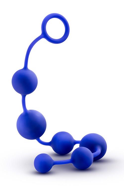 Performance Performance Silicone Anal Beads Indigo - Koraliki analne ▶️▶️ DYSKRETNIE ▶️ GWARANCJA ▶️ PRZESYŁKA 24h ▶️