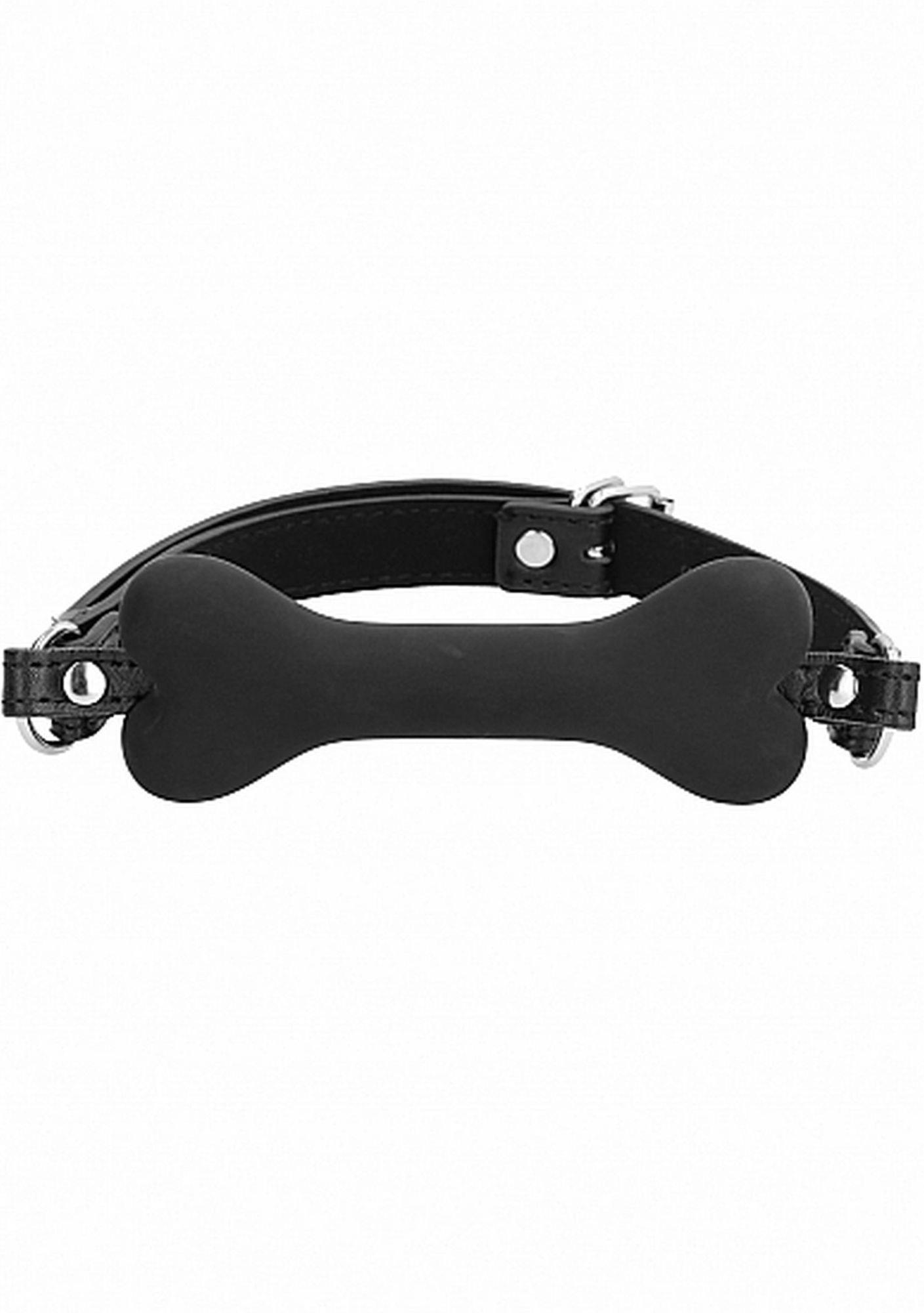 Ouch! Bone Gag Black - Knebel z kością ⚫ DARMOWA DOSTAWA od 299zł ⚫ DYSKRETNA PRZESYŁKA 24H Z POLSKI ⚫
