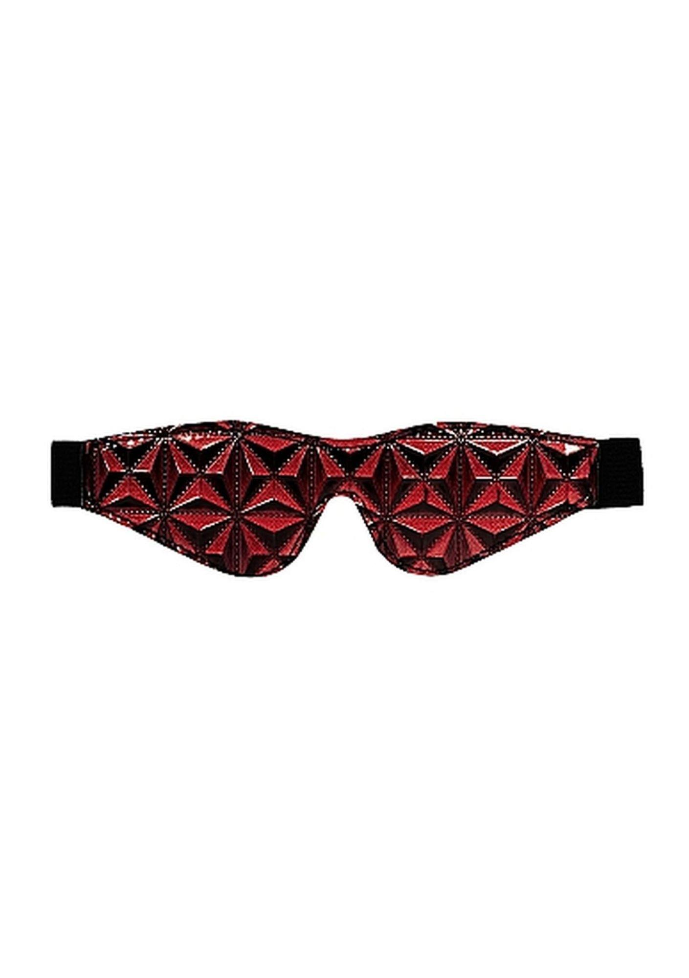 Ouch! Luxury Eye Mask Burgundy - Maska na oczy ▶️▶️ DYSKRETNIE ▶️ GWARANCJA ▶️ PRZESYŁKA 24h ▶️