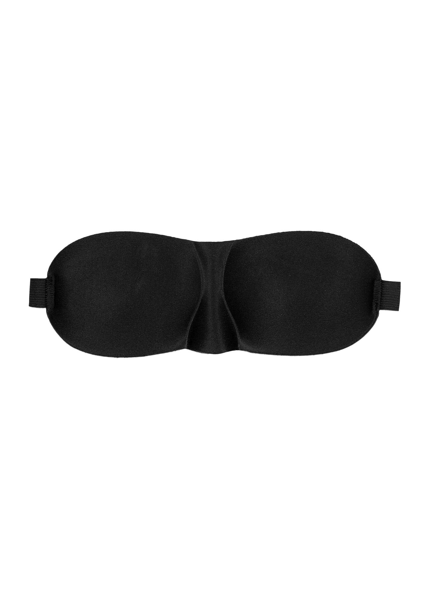 Ouch! Satin Curvy Eye Mask With Elastic Straps - Maska na oczy ⚫ DARMOWA DOSTAWA od 299zł ⚫ DYSKRETNA PRZESYŁKA 24H Z POLSKI ⚫
