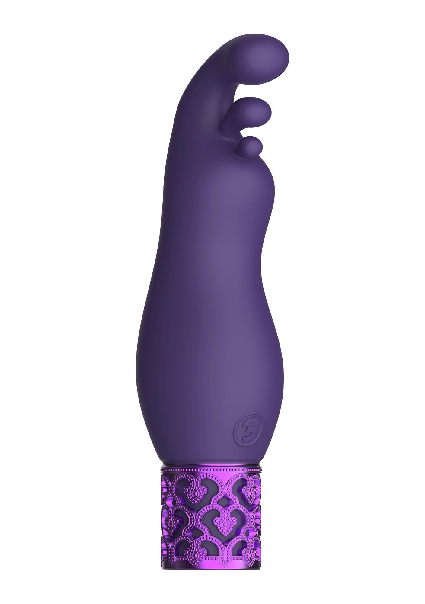 Royal Gems Exquisite Rechargeable Silicone Bullet Purple - Wibrator punktowy, Fioletowy ▶️▶️ DYSKRETNIE ▶️ GWARANCJA ▶️ PRZESYŁKA 24h ▶️