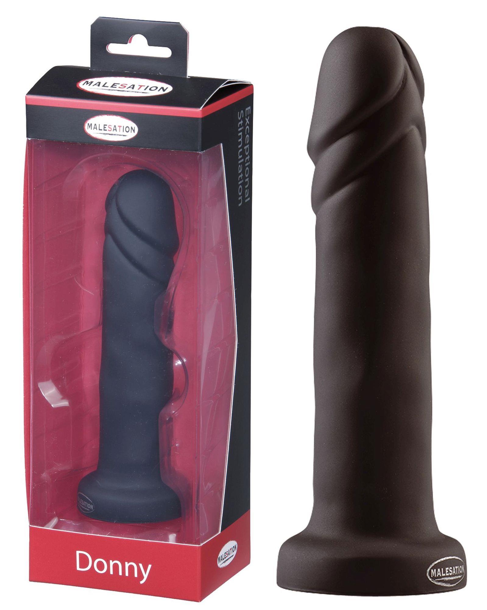 Malesation Donny Dildo Black - Dildo klasyczne, Czarny ▶️▶️ DYSKRETNIE ▶️ GWARANCJA ▶️ PRZESYŁKA 24h ▶️