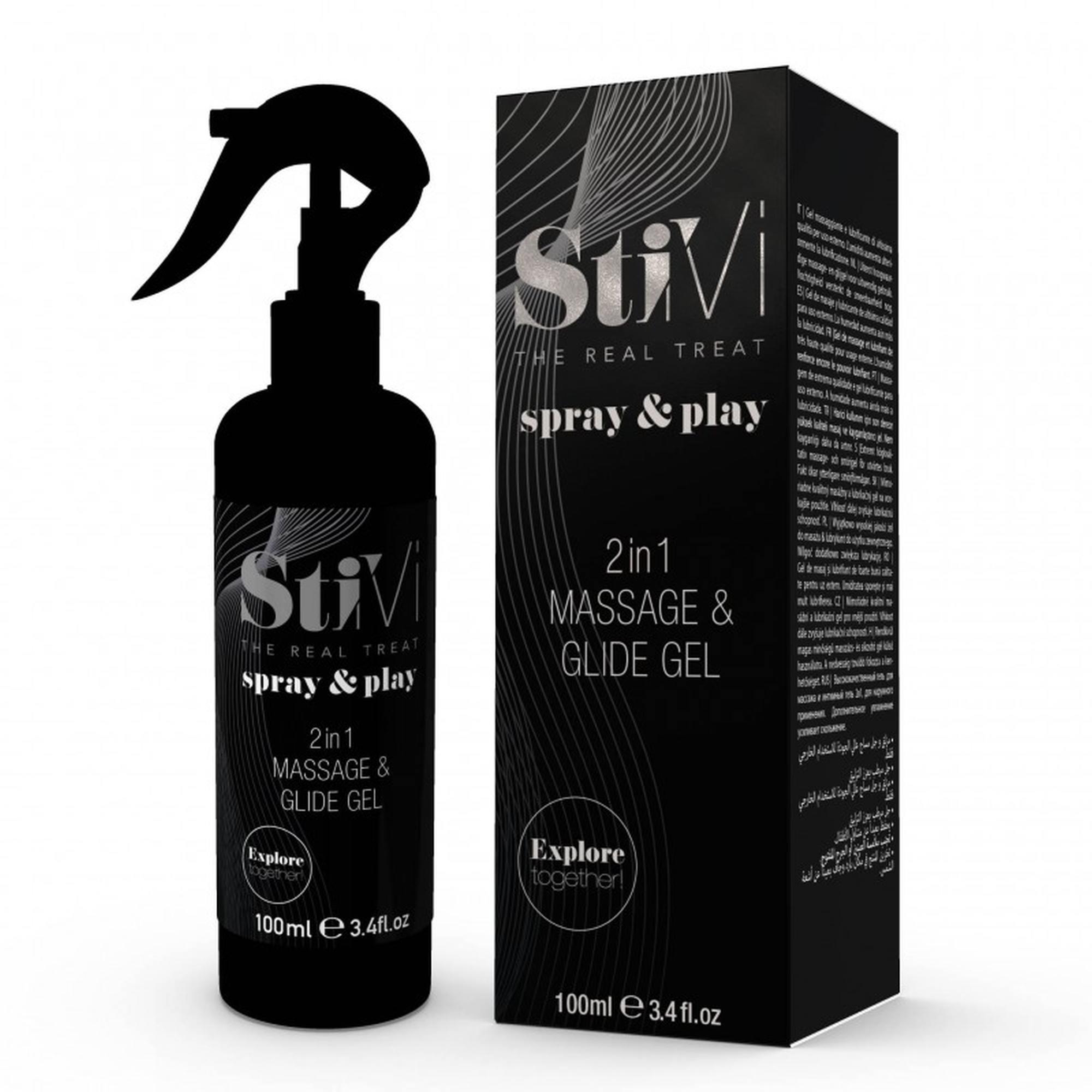 Hot Stivi Spray&Play Massage &Glide Gel 2In1 100Ml - Olejek do masażu ▶️▶️ DYSKRETNIE ▶️ GWARANCJA ▶️ PRZESYŁKA 24h ▶️