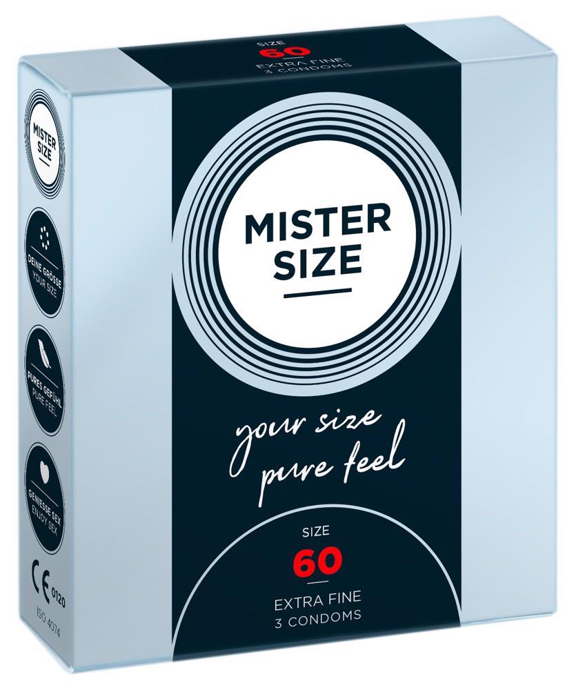 Mister Size 60Mm Pack Of 3 - Prezerwatywy ▶️▶️ DYSKRETNIE ▶️ GWARANCJA ▶️ PRZESYŁKA 24h ▶️