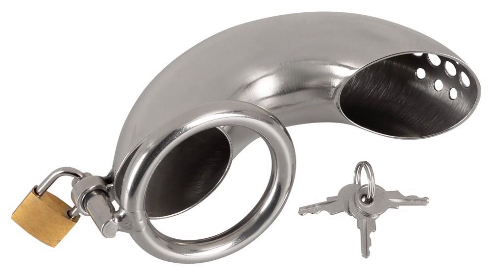 fetish Collection Penis Cage Curved - Metalowy pas cnoty ⚫ DARMOWA DOSTAWA od 299zł ⚫ DYSKRETNA PRZESYŁKA 24H Z POLSKI ⚫