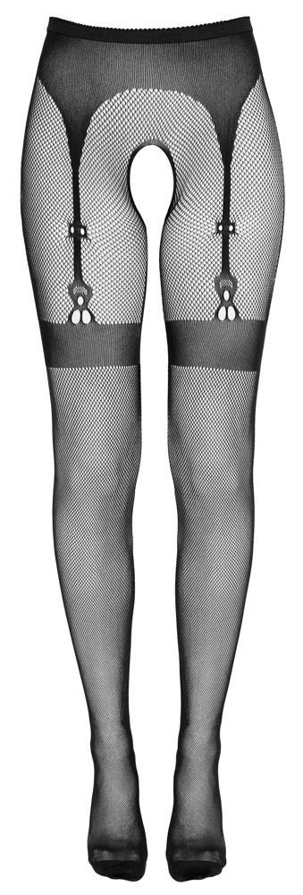 Cotelli Tights Net - Rajstopy otwarte, Czarny Wariant/Rozmiar: S/M/L ⚫ DARMOWA DOSTAWA od 299zł ⚫ DYSKRETNA PRZESYŁKA 24H Z POLSKI ⚫