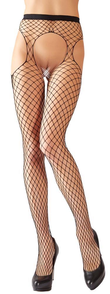 Cottelli LEGWEAR Sex Tights - Rajstopy otwarte, Czarny Wariant/Rozmiar: S/M/L ▶️▶️ DYSKRETNIE ▶️ GWARANCJA ▶️ PRZESYŁKA 24h ▶️