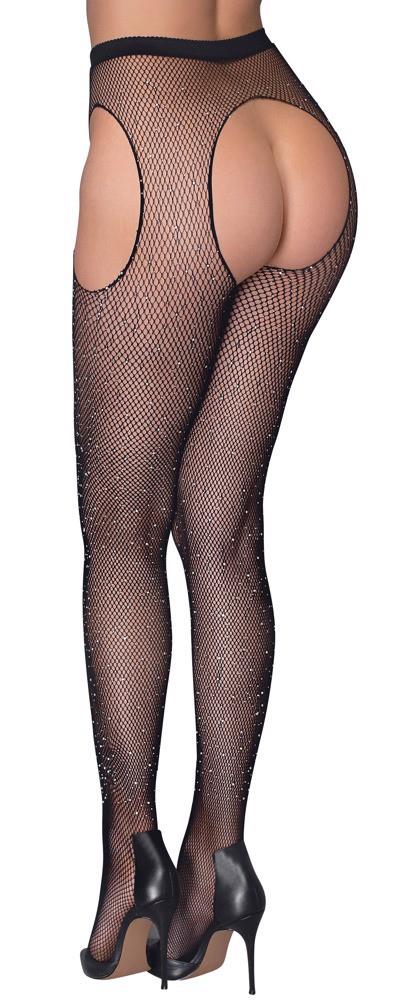 Cotelli Sex Tights - Rajstopy otwarte Wariant/Rozmiar: S/M/L ▶️▶️ DYSKRETNIE ▶️ GWARANCJA ▶️ PRZESYŁKA 24h ▶️