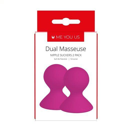 Me You Us Dual Masseuse Silicone Nipple Suckers 2 Pack Purple - Przyssawki na sutki ▶️▶️ DYSKRETNIE ▶️ GWARANCJA ▶️ PRZESYŁKA 24h ▶️