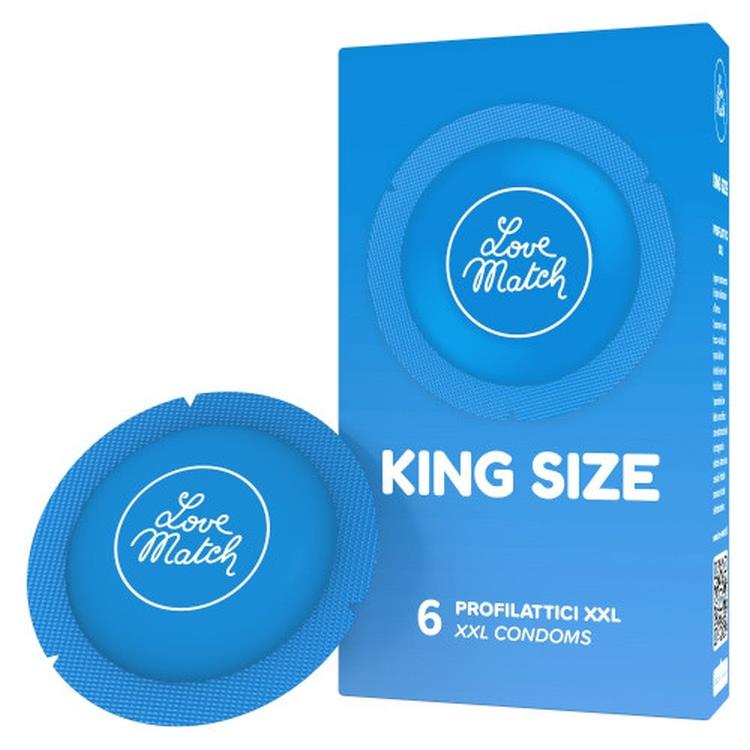 Love Match King Szie Xxl 6 Pcs Pack - Prezerwatywy ⚫ DARMOWA DOSTAWA od 299zł ⚫ DYSKRETNA PRZESYŁKA 24H Z POLSKI ⚫