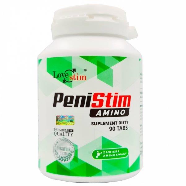 LoveStim Lstim Suplement Penistim Amino 90Kaps - Suplement na wzmocnienie erekcji ⚫ DARMOWA DOSTAWA od 299zł ⚫ DYSKRETNA PRZESYŁKA 24H Z POLSKI ⚫