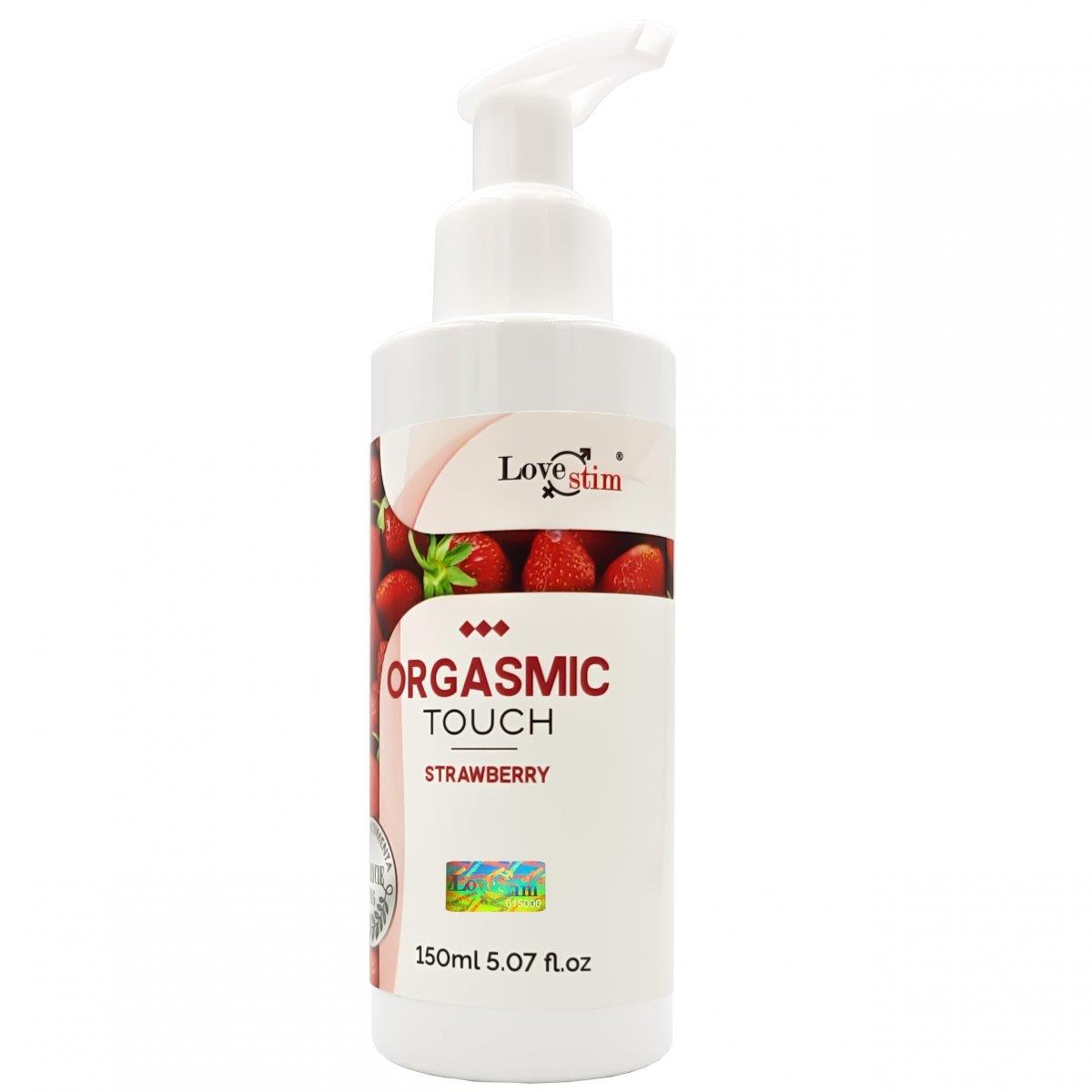LoveStim Orgasmic Touch Stawberry 150 Ml - Żel do masażu truskawkowy ⚫ DARMOWA DOSTAWA od 299zł ⚫ DYSKRETNA PRZESYŁKA 24H Z POLSKI ⚫