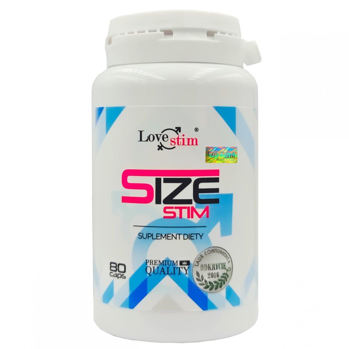 LoveStim Size Stim 80 Caps - Suplement na powiększenie penisa ⚫ DARMOWA DOSTAWA od 299zł ⚫ DYSKRETNA PRZESYŁKA 24H Z POLSKI ⚫