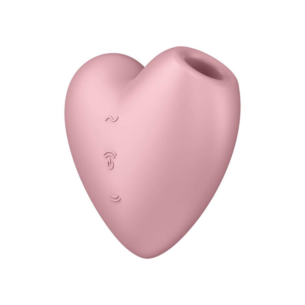 Satisfyer Cutie Heart (Light Red) - Soniczny wibrator łechtaczki ▶️▶️ DYSKRETNIE ▶️ GWARANCJA ▶️ PRZESYŁKA 24h ▶️