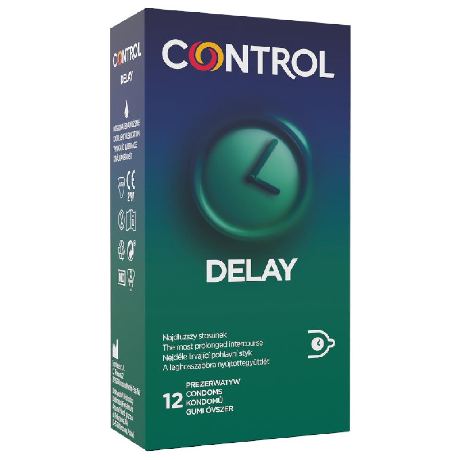 Control Delay 12'S - Prezerwatywy ze środkiem opóźniającym ▶️▶️ DYSKRETNIE ▶️ GWARANCJA ▶️ PRZESYŁKA 24h ▶️