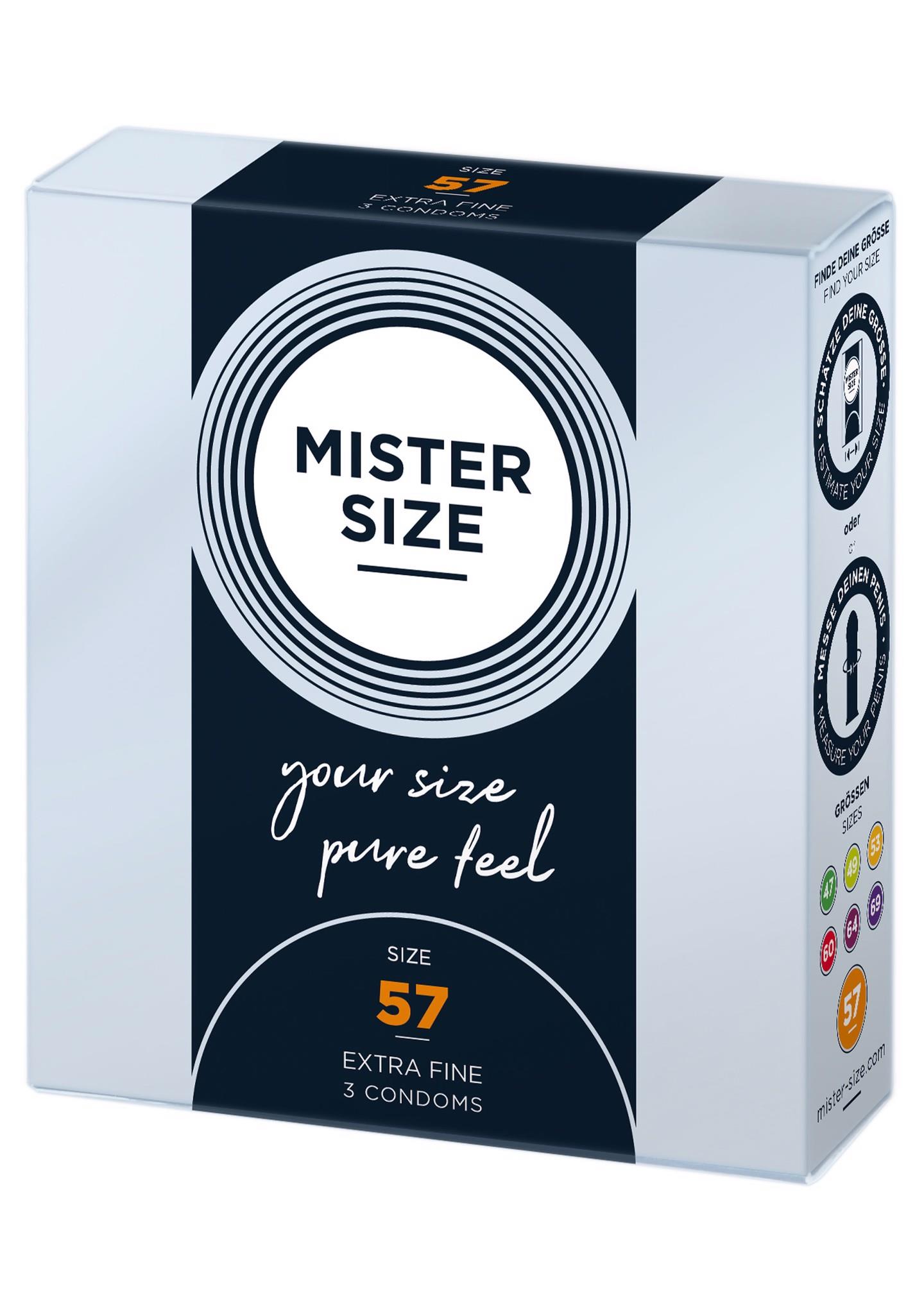 MISTER SIZE 57Mm Condoms 3Pcs Natural - Prezerwatywy ▶️▶️ DYSKRETNIE ▶️ GWARANCJA ▶️ PRZESYŁKA 24h ▶️