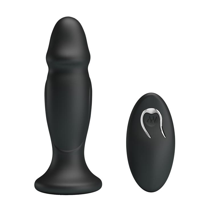 Mr. Play Powerfull Vibrating Anal Plug - Wibrujący korek analny z pilotem ⚫ DARMOWA DOSTAWA od 299zł ⚫ DYSKRETNA PRZESYŁKA 24H Z POLSKI ⚫