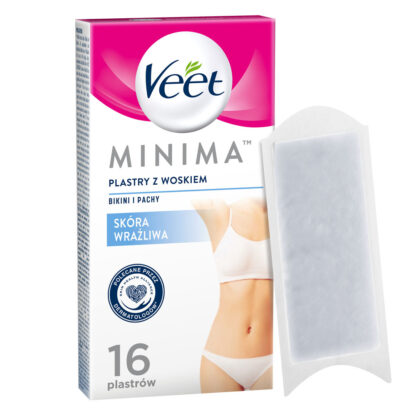 VEET MINIMA - Plastry do depilacji bikini i pach, dla skóry wrażliwej, 16 szt. ▶️▶️ DYSKRETNIE ▶️ GWARANCJA ▶️ PRZESYŁKA 24h ▶️