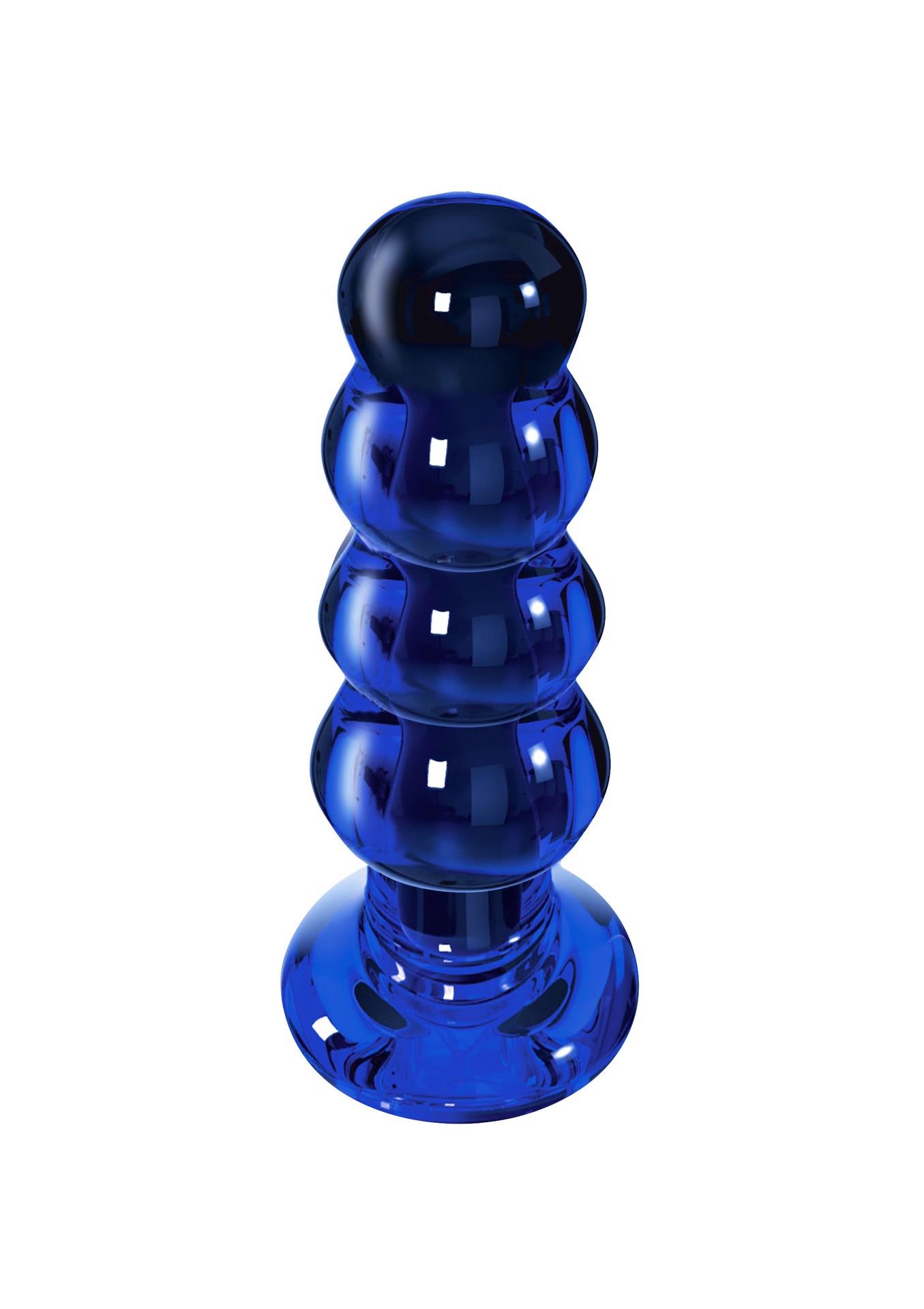 TOYJOY The Radiant Glass Buttplug Blue - Szklany korek analny ▶️▶️ DYSKRETNIE ▶️ GWARANCJA ▶️ PRZESYŁKA 24h ▶️