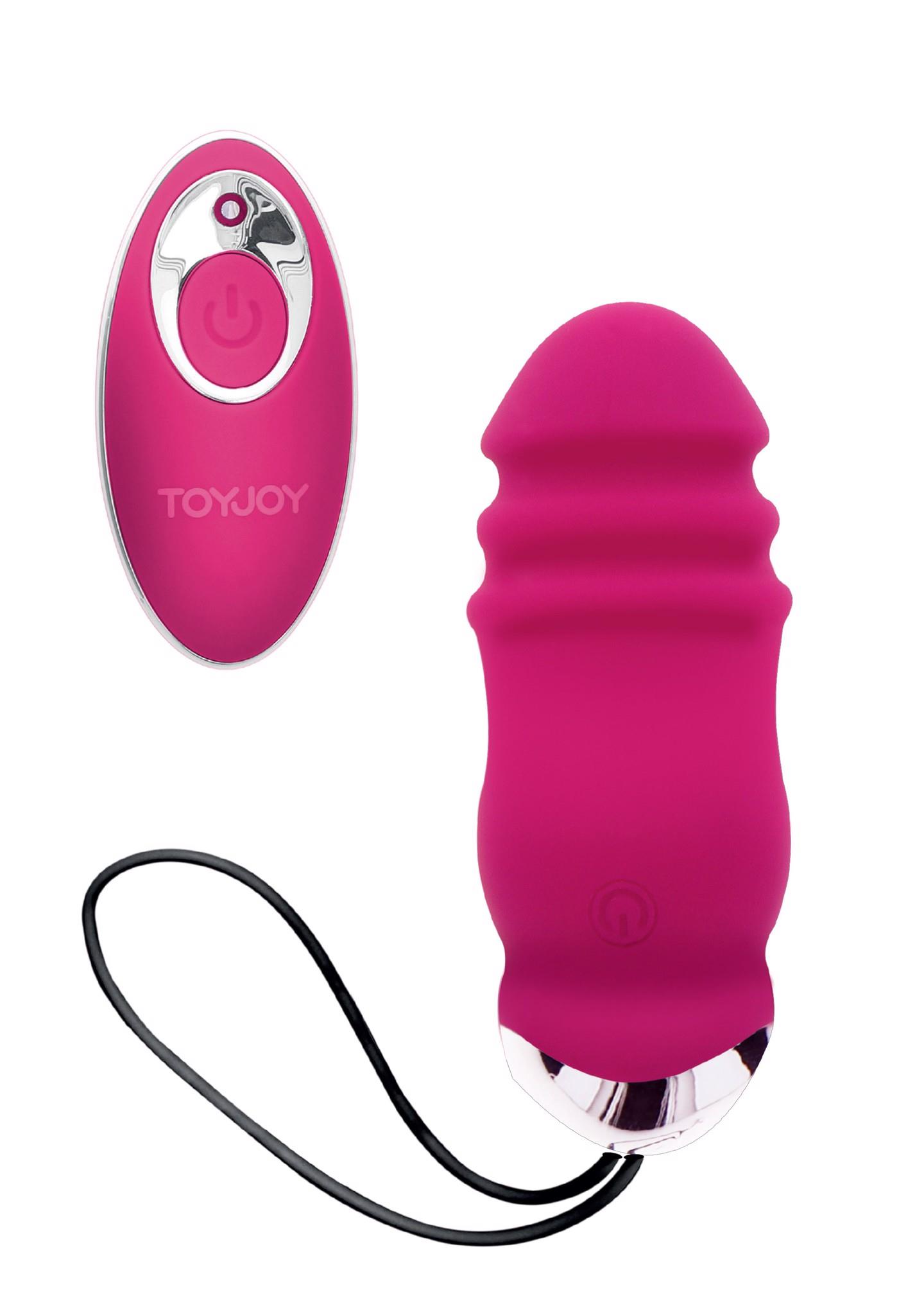 TOYJOY Sunny Side Up And Down Fuchsia - Wibrująca kulka z pilotem i opcją pulsacji ▶️▶️ DYSKRETNIE ▶️ GWARANCJA ▶️ PRZESYŁKA 24h ▶️